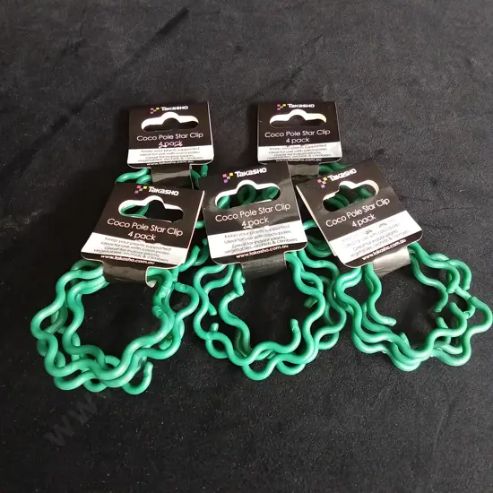 5 PACKETS OF TAKASHO COCO POLE STAR CLIPS