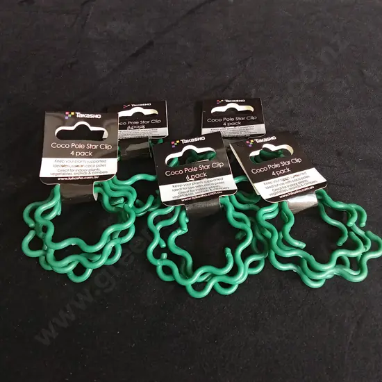 5 PACKETS OF TAKASHO COCO POLE STAR CLIPS