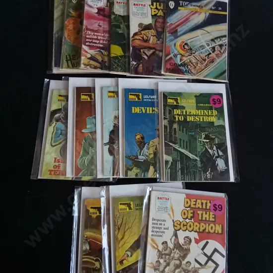 COLLECTION OF VINTAGE FLEETWAY LIBRARY COMIC BOOKS, PACKAGED