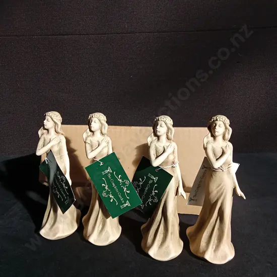 BRAND NEW SETS OF FOUR DECORATIVE FIGURES