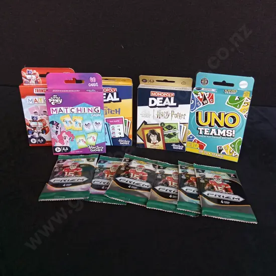 CARD GAMES AND PANINI PRIZM CARDS