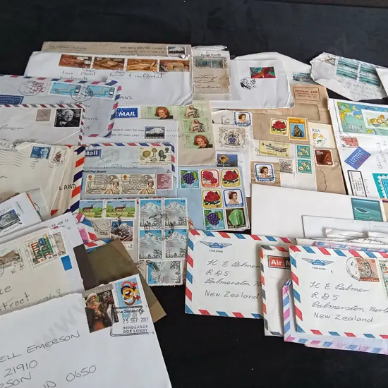 COLLECTION OF ENVELOPES WITH STAMPS