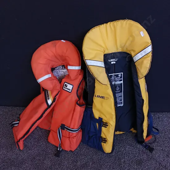 PAIR OF LIFE JACKETS