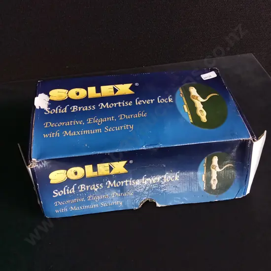 SOLEX SOLID BRASS MORTISE LEVER LOCK BRAND NEW