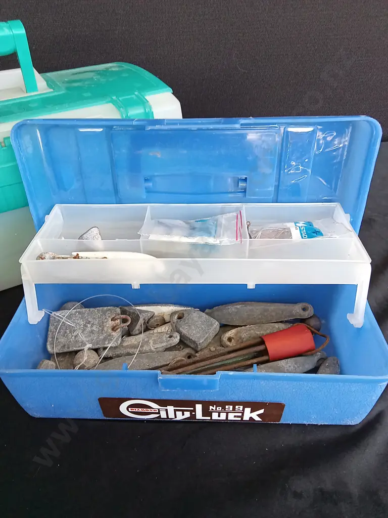 2 TACKLE BOXES ONE FULL Image 1++