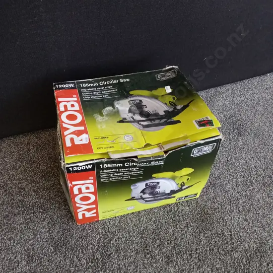RYOBI 185MM CIRCULAR SAW, BOXED