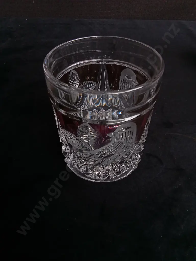 HOFBAUER "BYRDES" CRYSTAL DECANTER H26CM AND 6 MATCHING GLASSES H9CM Image 1++