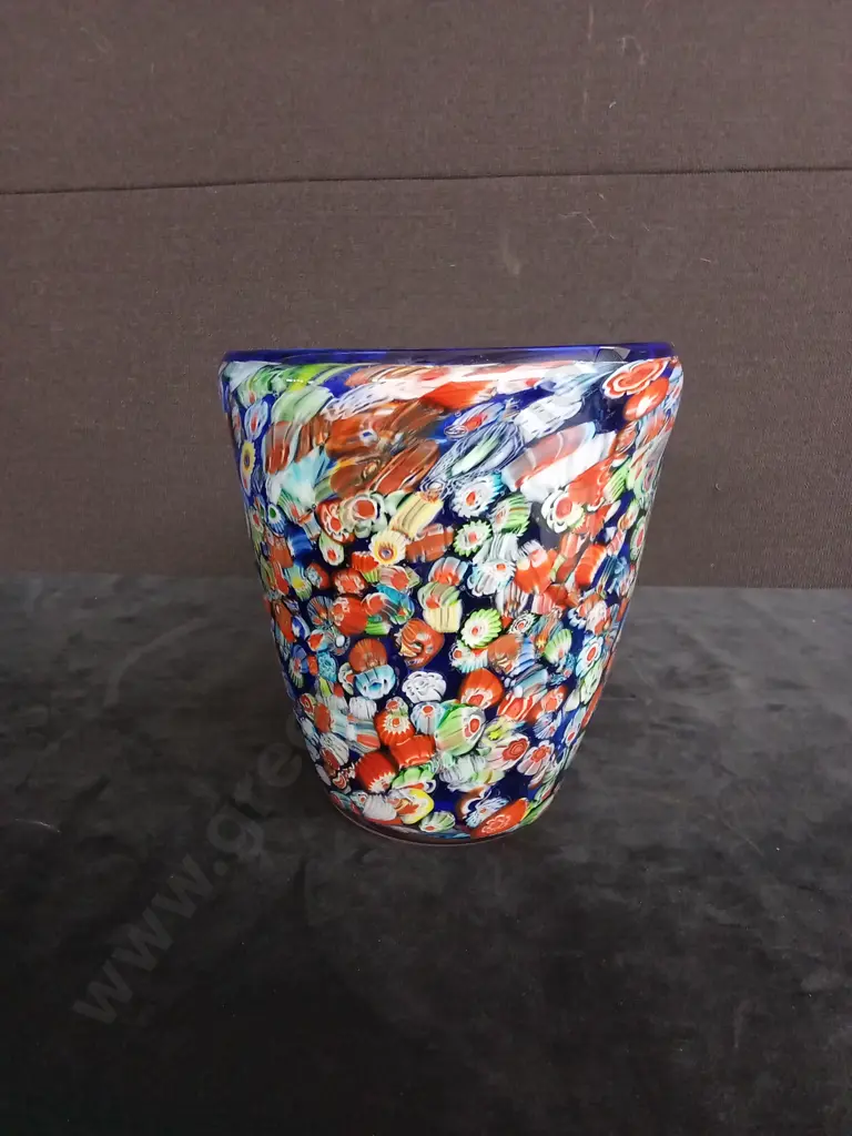 MILLEFIORI GLASS VASE H18CM L16.5CM Image 1++
