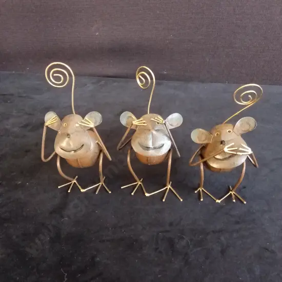 HEAR NO EVIL, SEE NO EVIL, SPEAK NO EVIL MICE H11.5CM