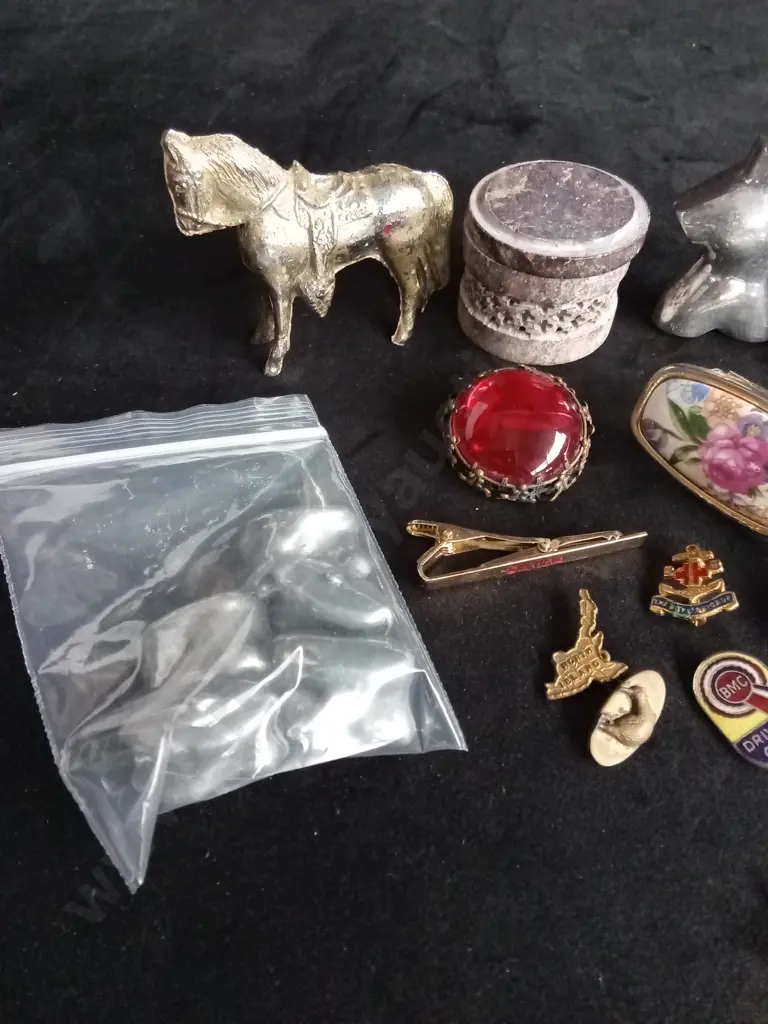 VINTAGE PINS, COINS, COINS, BROOCHES AND MORE Image 1++