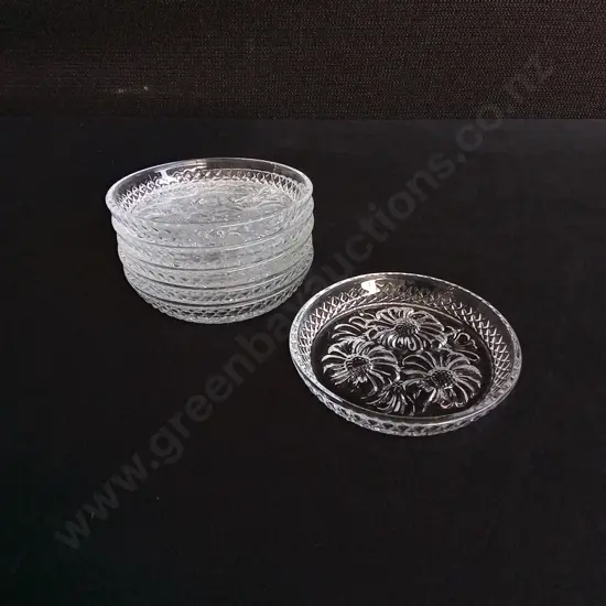 SET OF 6 GLASS COASTERS