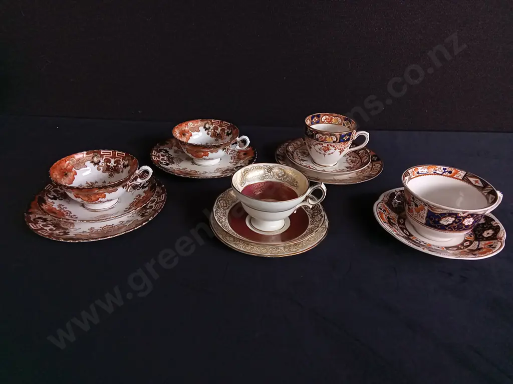 5 VINTAGE TEACUP AND SAUCERS SETS Image 1++
