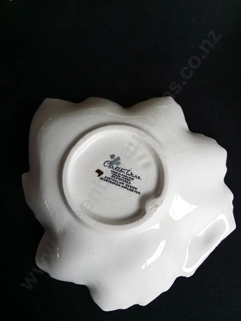 VINTAGE CARLTON WARE "FOXGLOVE" TEA SET, 10 PIECES, TALLEST H 13.5 CM Image 1++