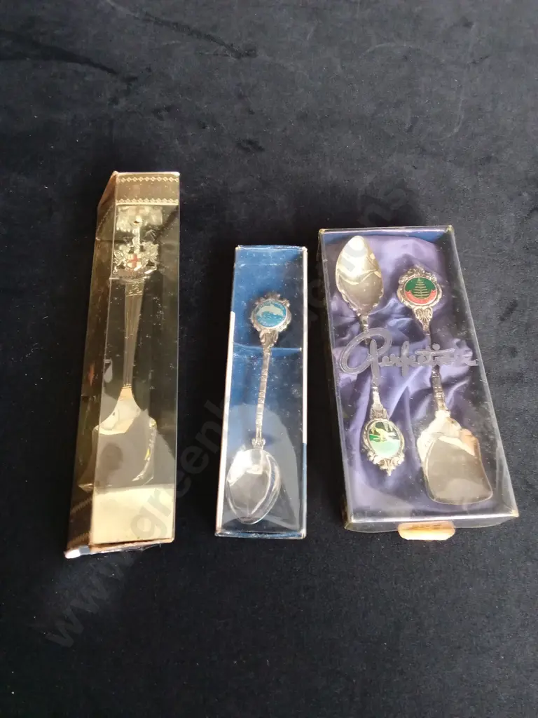 4 VINTAGE SOUVINER SPOONS Image 1++