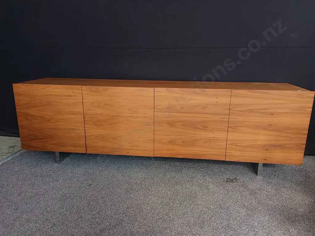 MID CENTURY MODERN TEAK SIDEBOARD, W 2.41 M X H 75 CM X D 52 CM Image 1++
