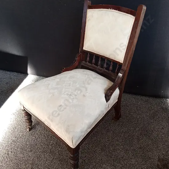 ANTIQUE VICTORIAN EASTLAKE CHAIR, H 76 CM