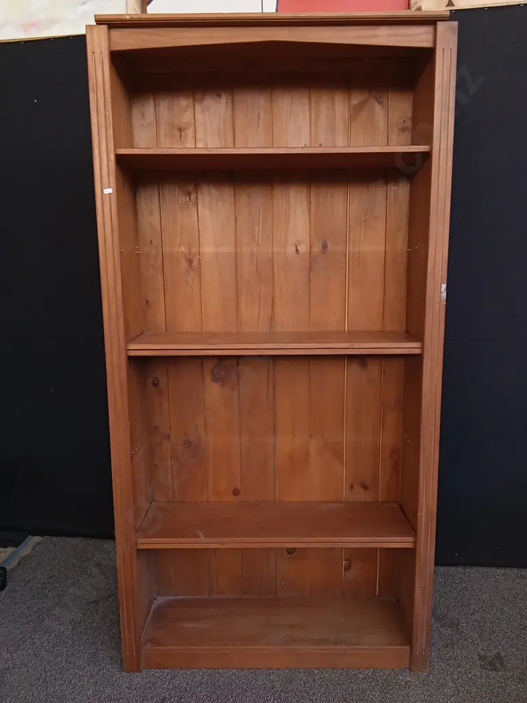 WOODEN BOOKSHELF, H 2.1 M X W 1.07 M X D 31 CM Image 1++