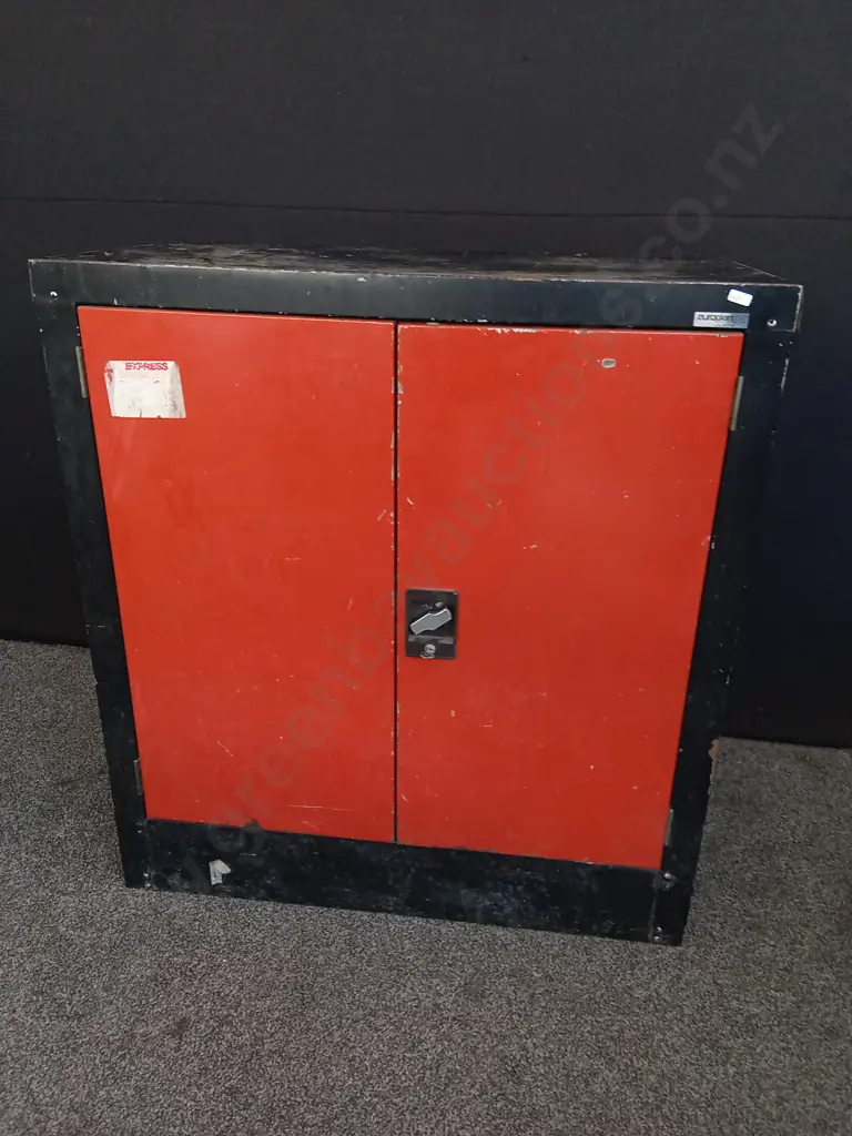 VINTAGE EUROPLAN NZ INDUSTRIAL STEEL CABINET, H 1 M X W 92.5 CM X D 50 CM Image 1++