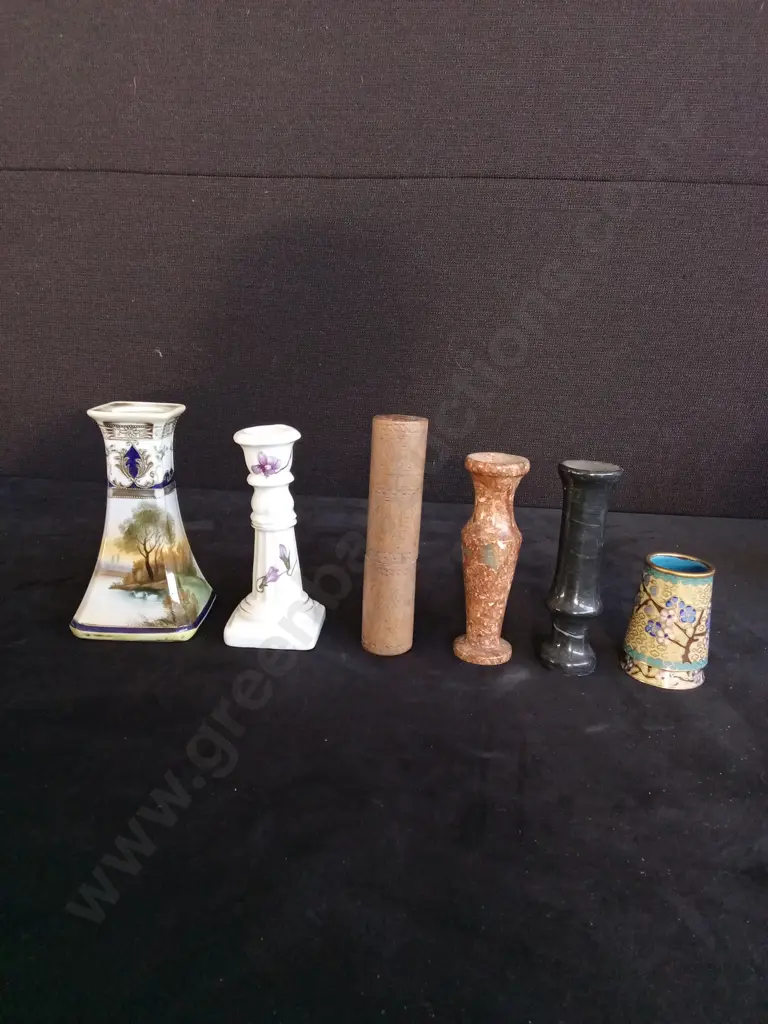 6 VINTAGE DECORATIVE ITEMS TALLEST H 13CM Image 1++