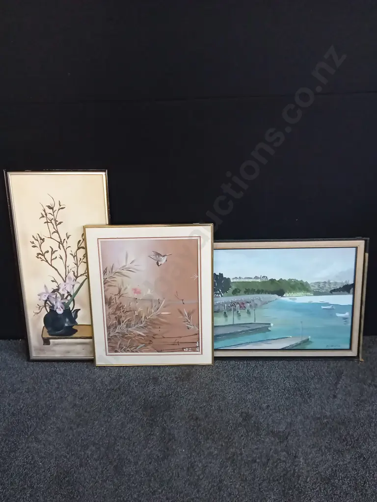 3 FRAMED PIECES OF ART Image 1++