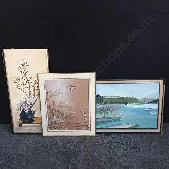 3 FRAMED PIECES OF ART