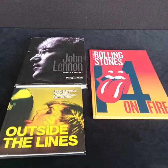 3 ROCK MUSIC BOOKS