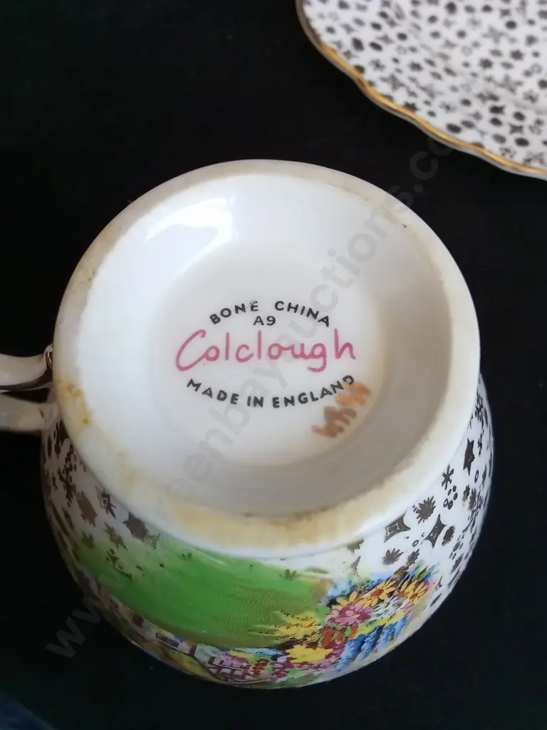 2 COCLOUGH BONE CHINA TEA TRIOS Image 1++
