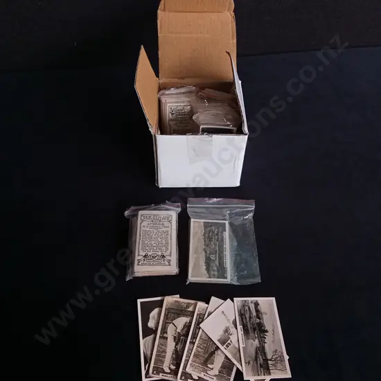 BOX OF VINTAGE NEW ZEALAND CIGARETTE CARDS