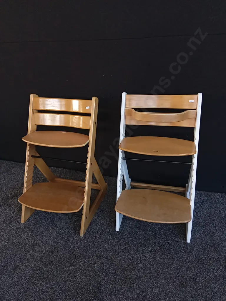 PAIR OF MOCKA ADJUSTABLE HIGH CHAIRS, H 77 CM Image 1++