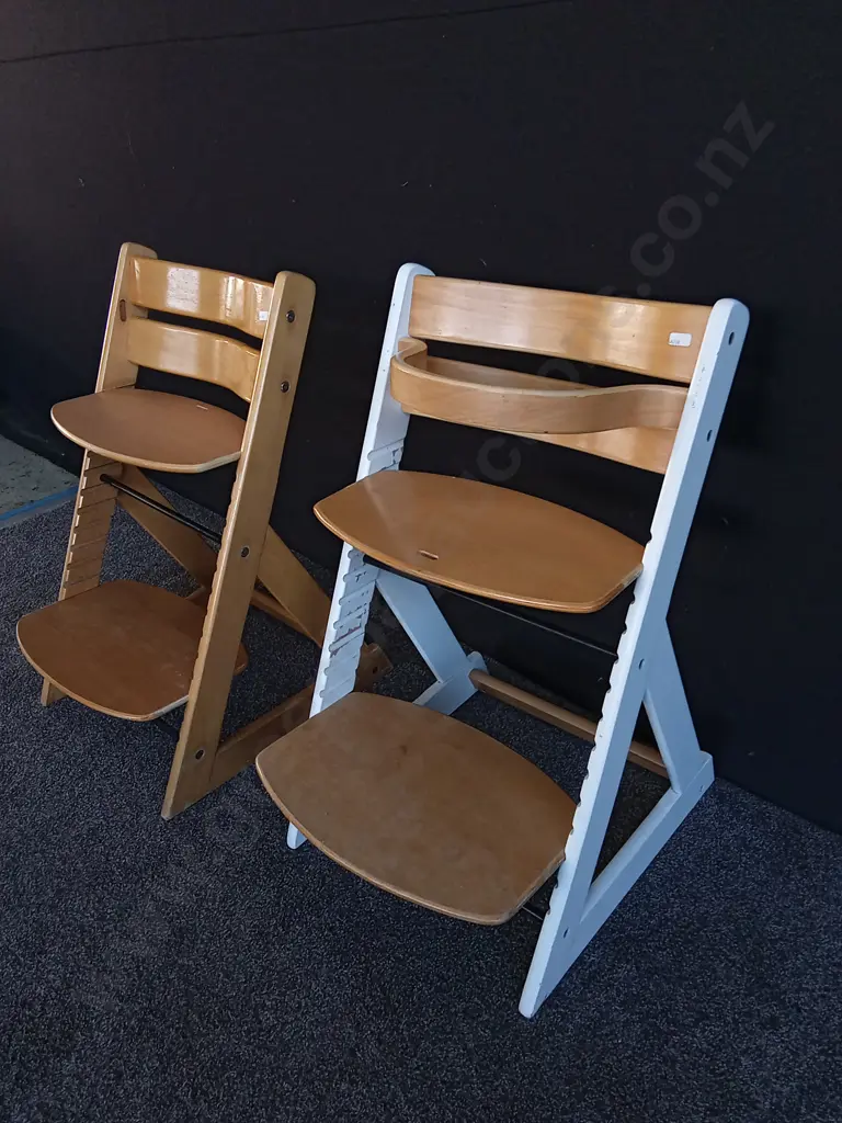 PAIR OF MOCKA ADJUSTABLE HIGH CHAIRS, H 77 CM Image 1++