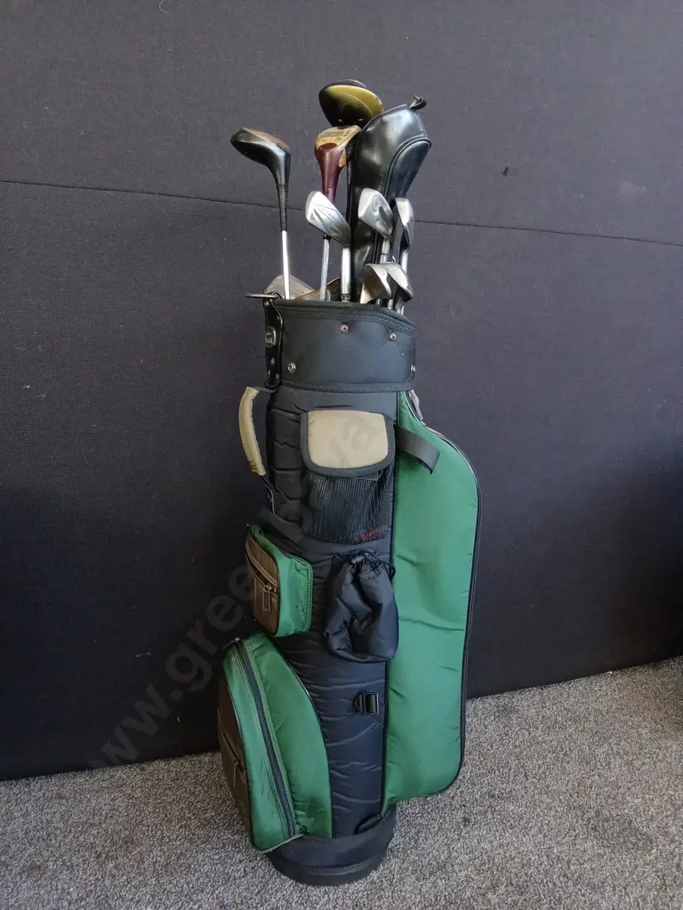 GOLF CART BAG INCLUDING GOLF CLUBS Image 1++
