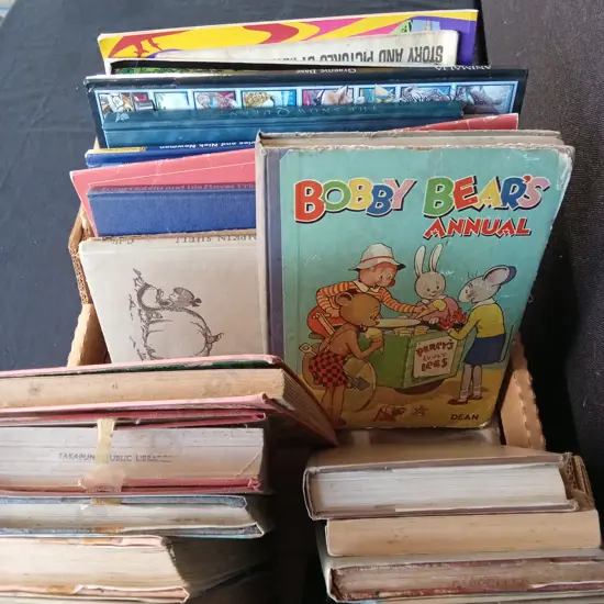 BOX OF VINTAGE BOOKS