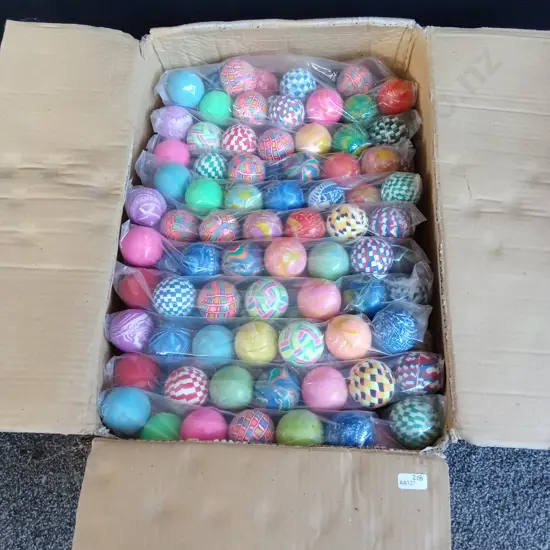 LARGE BOX OF VENDING MACHINE BOUNCY BALLS