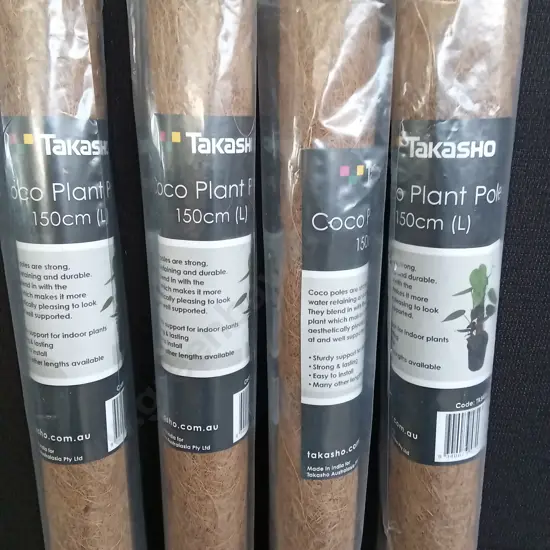 4 TAKASHO BRAND NEW COCO PLANT POLES 150CM