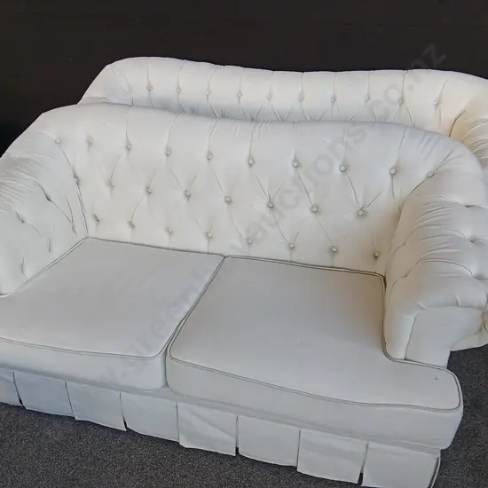 WOVEN CREAM LOUNGE SUITE, 2 SEATER W 1.8 M X H 85 CM X D 1 M, 3 SEATER W 2.2 M