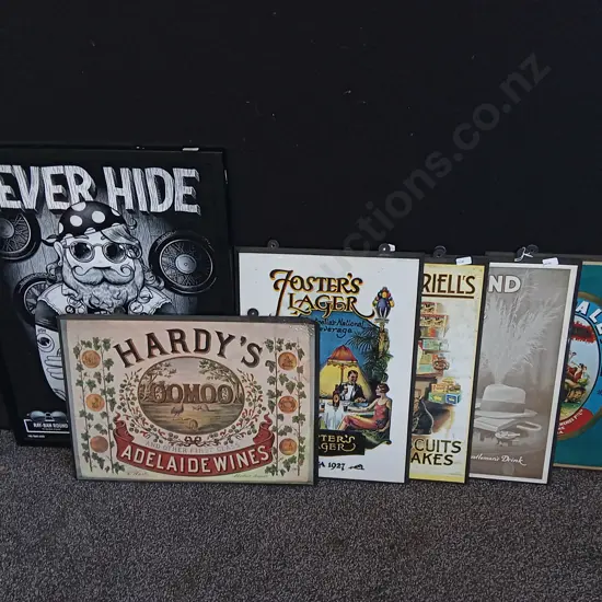MIX OF 6 PRINTS, TALLEST H 64 CM X W 48.5 CM