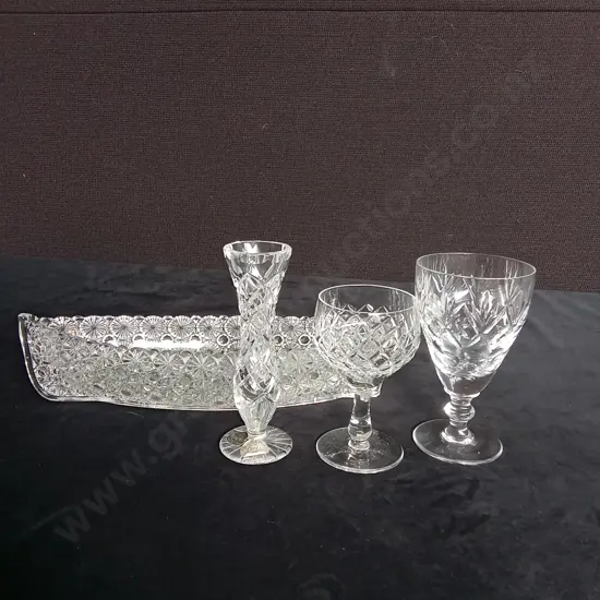 4 CRYTAL GLASS ITEMS