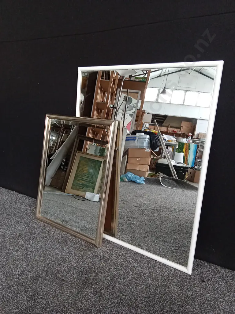 2 MIRRORS TALLEST H90CM L74CM SMALLEST H65CM L50CM Image 1++