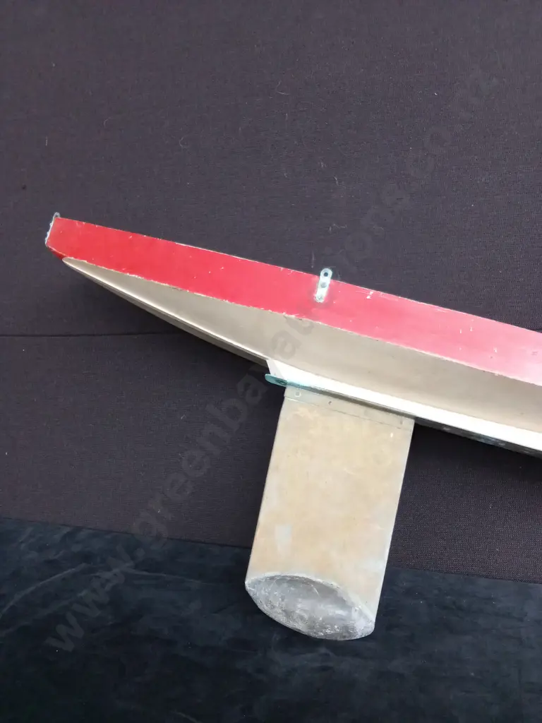 PONO YACHT BRASS KEEL APPROXIMATELY L94CM H37CM Image 1++