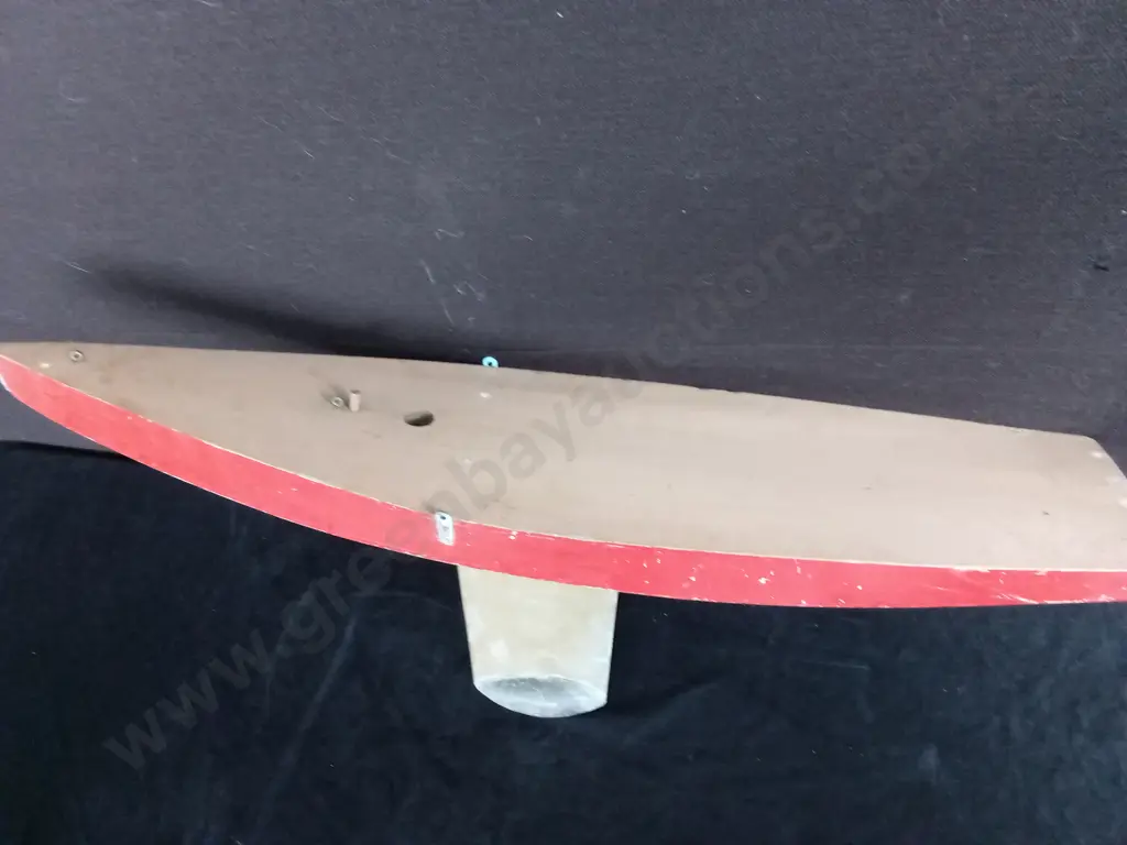 PONO YACHT BRASS KEEL APPROXIMATELY L94CM H37CM Image 1++