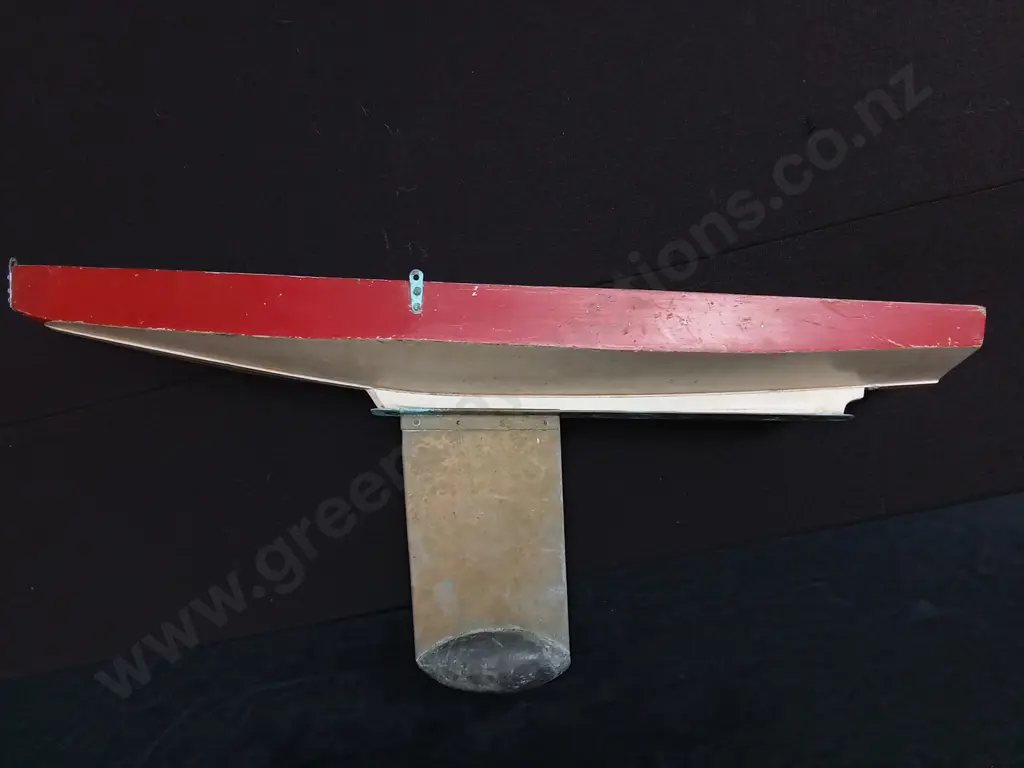 PONO YACHT BRASS KEEL APPROXIMATELY L94CM H37CM Image 1++