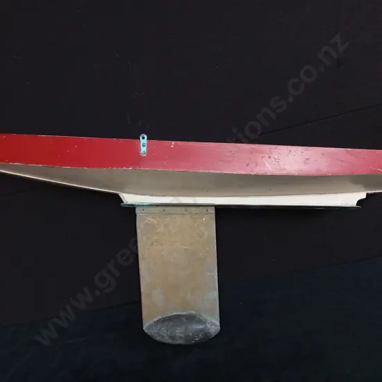 PONO YACHT BRASS KEEL APPROXIMATELY L94CM H37CM