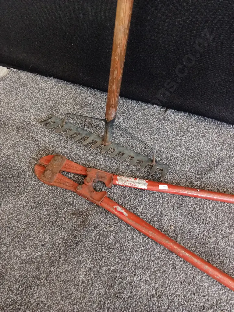 BOLT CUTTERS AND RAKE Image 1++