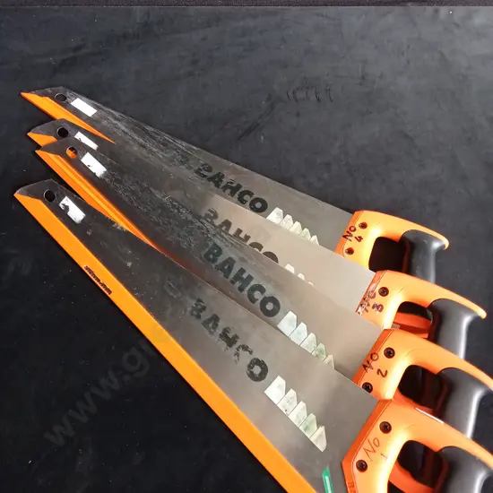 4 BAHCO HANDSAWS