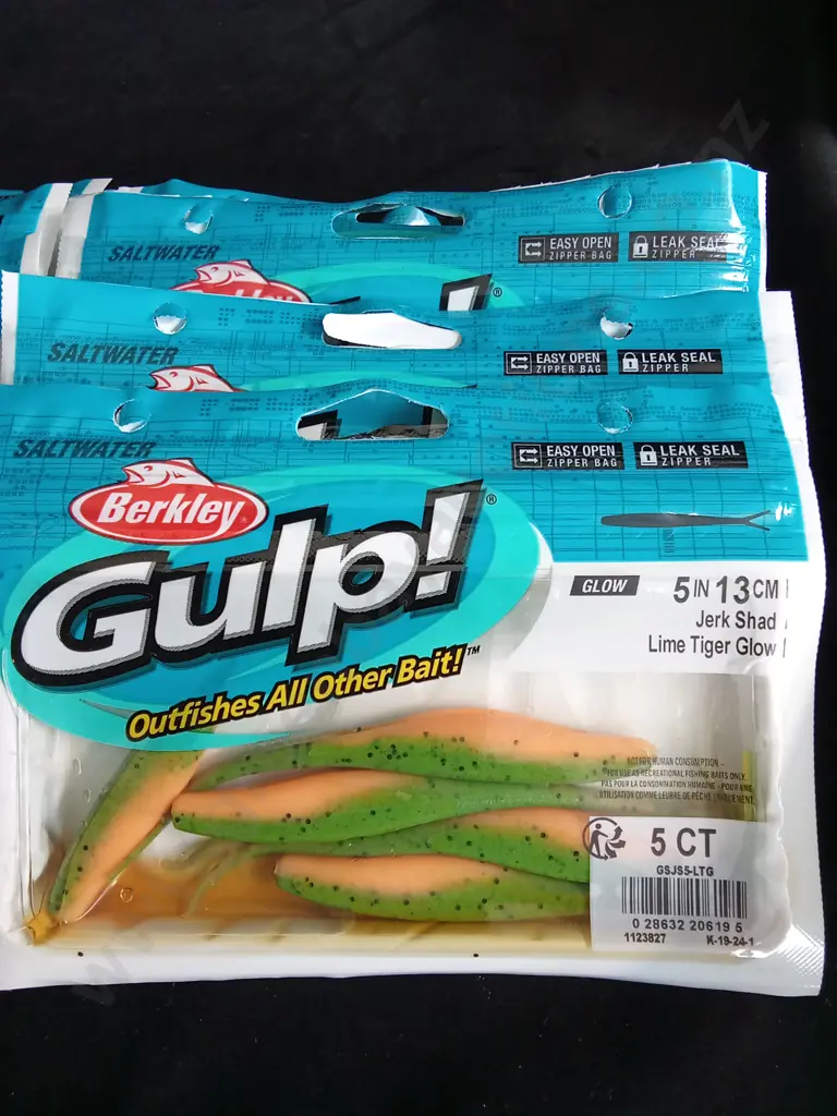 10 PACKETS OF GULP SOFTBAITS Image 1++