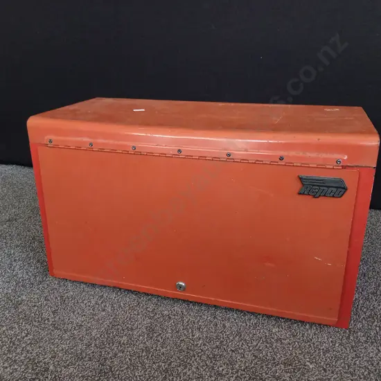 VINTAGE SNAP ON MECHANICS TOP TOOL BOX, H 38 CM X W 66 CM X D 32 CM