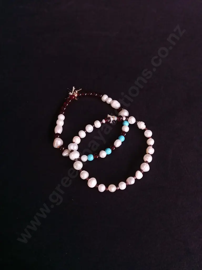 PAIR OF BEADED BRACELETS Image 1++