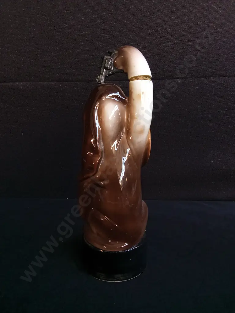 VINTAGE "THE LAST SHOT" BLOODHOUND DECANTER, H 30 CM Image 1++