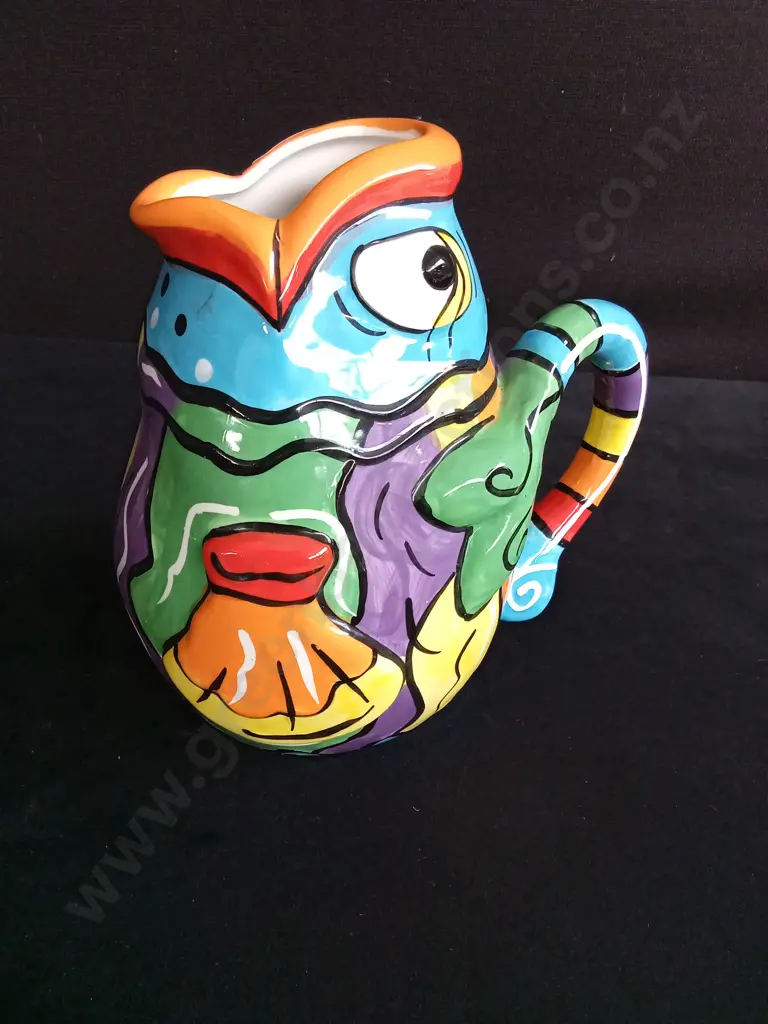 LARGE COLOURFUL PITCHER H 23CM Image 1++