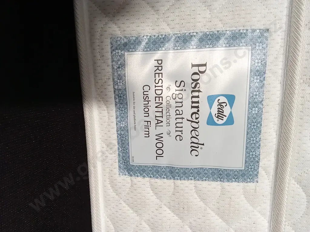 SEALY POSTUREPEDIC SIGNATURE COLLECTION DOUBLE MATTRESS, PRESIDENTIAL WOOL Image 1++
